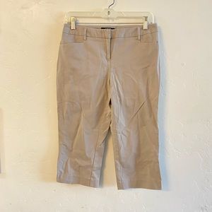 Apt. 9 Tan Modern Fit Capri Khaki Pants 4 Petite